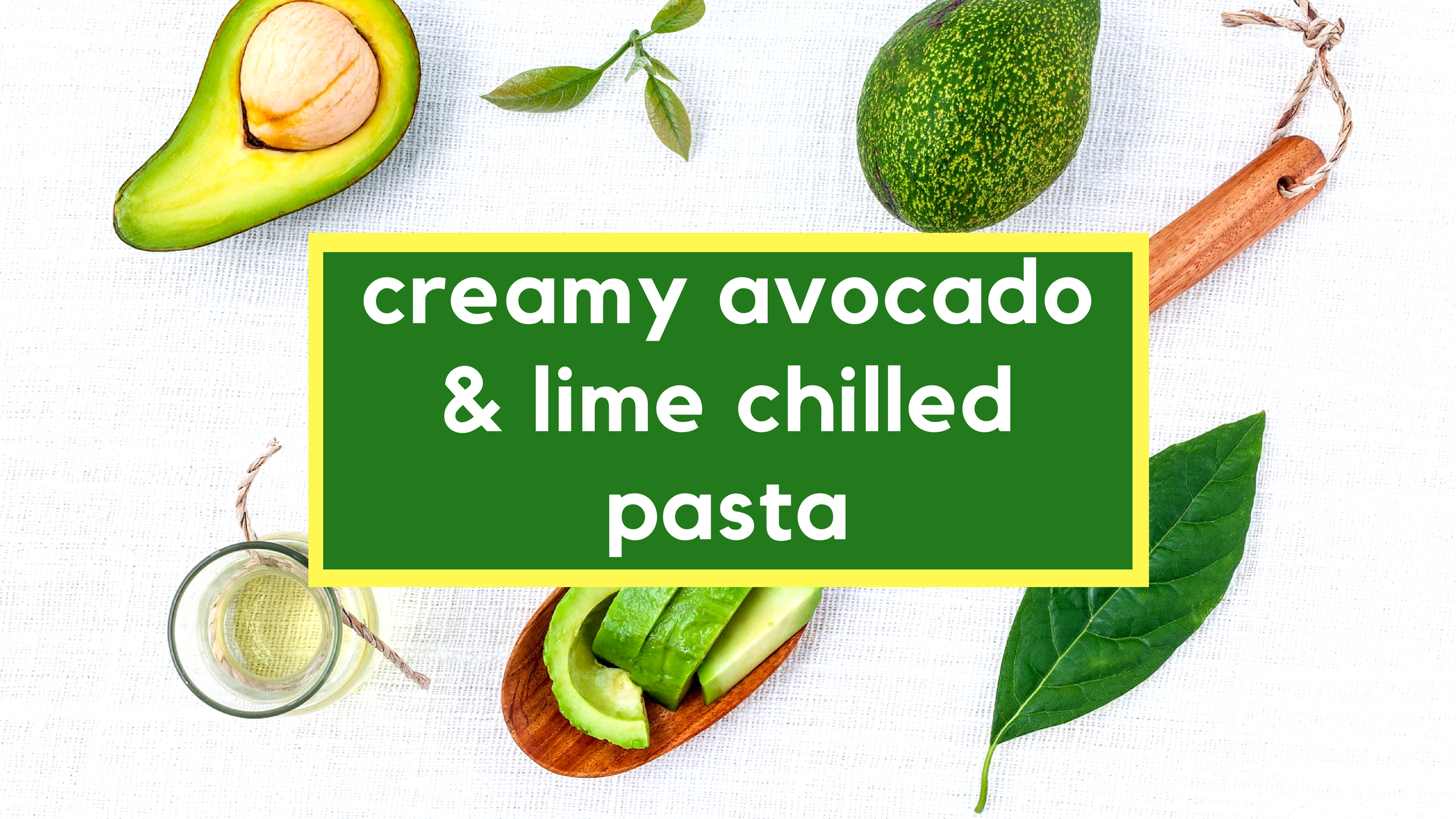 Paleo Creamy Avocado Lime Chilled Pasta