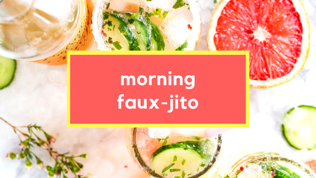 paleo faux-jito mocktail